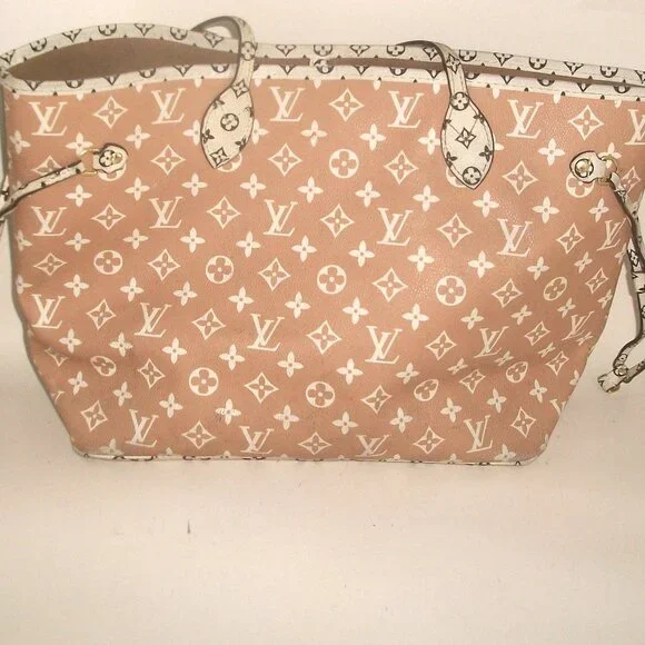 Huge PVC Shoulder Tote in Style of Monogram Shoulder Tote NOT Louis Vuitton - Picture 3 of 11